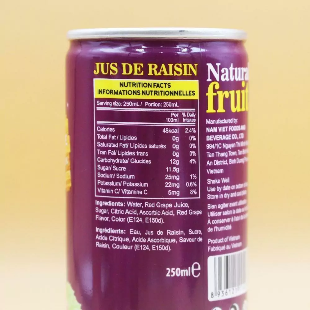 250ml VINUT Red Grape Juice Drink F