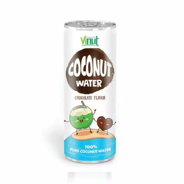 250ml VINUT canned Natural Coconut water Chocolate flavour
