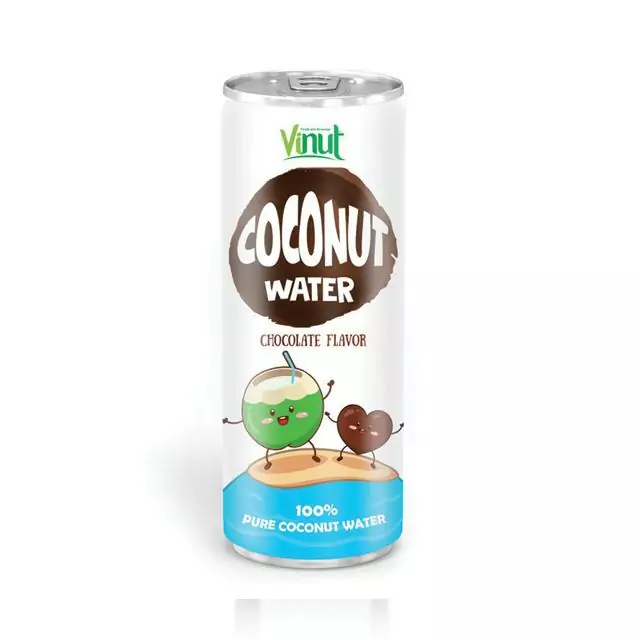 250ml VINUT canned Natural Coconut water Chocolate flavour