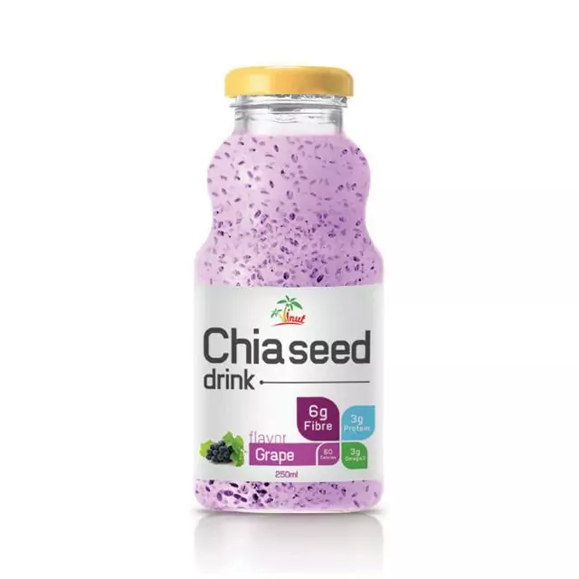 250ml Chia seed drink Grape Flavor
