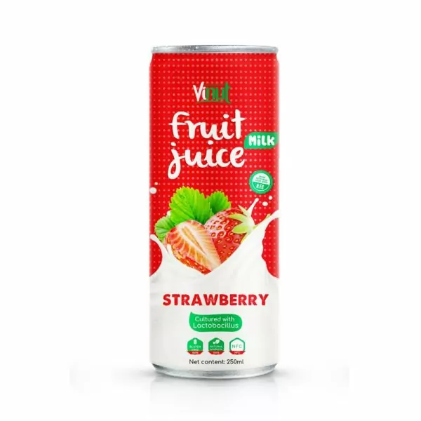 Drink Lactobacillus acidophilus plus Strawberry Juice