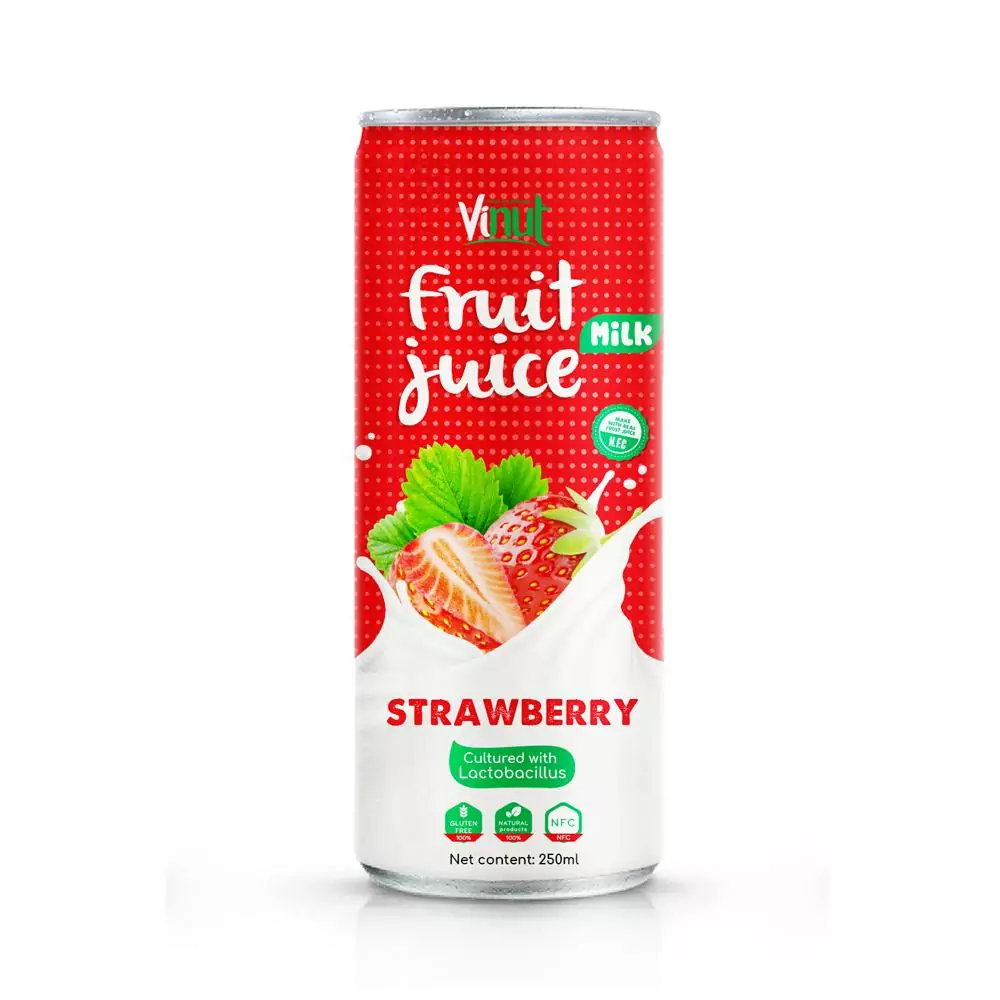 Drink Lactobacillus acidophilus plus Strawberry Juice