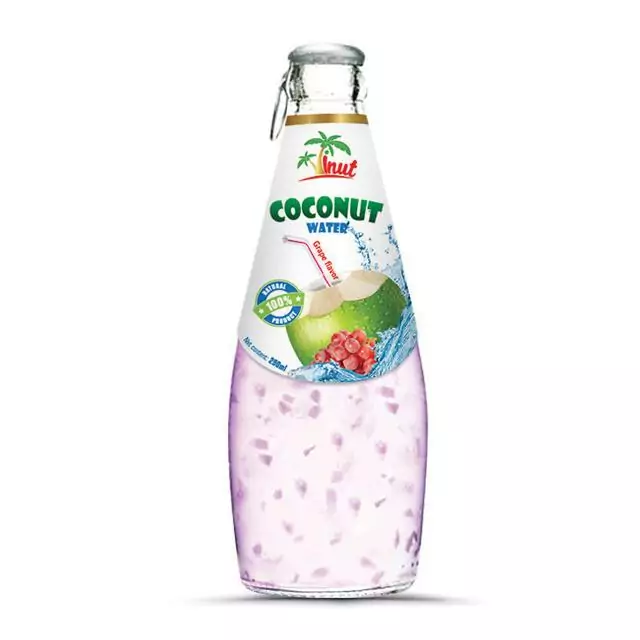 Coconut water with Grape flavour