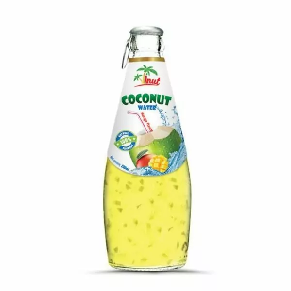 Coconut water with mango flavour