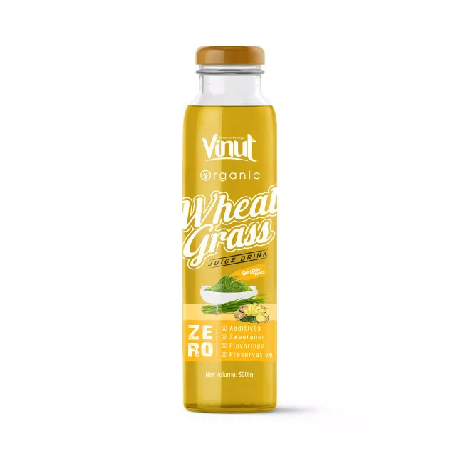 300ml Bottled WheatGrass Juice Drink with Ginger flavor