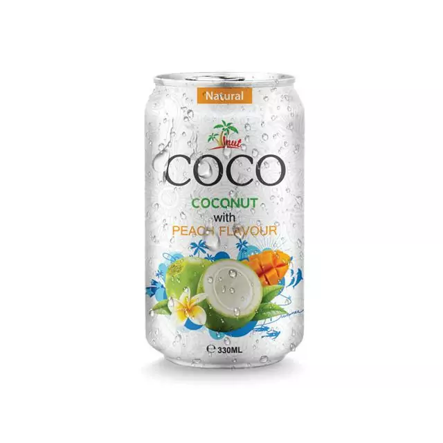 330ml VINUT Coconut water with Peach flavour