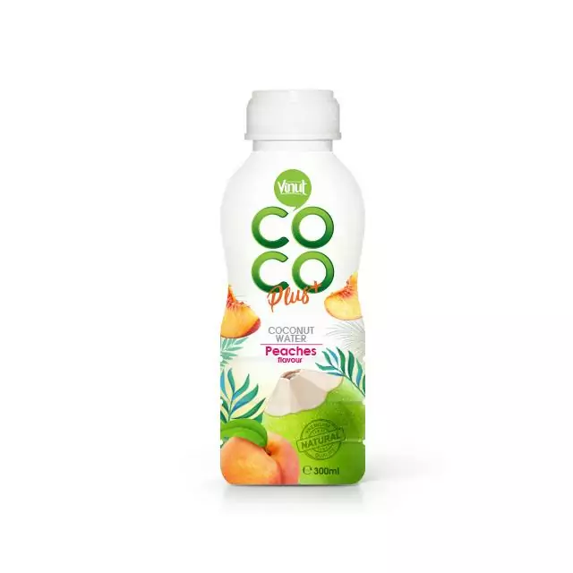 300ml VINUT Bottles Coconut water with Peach flavour