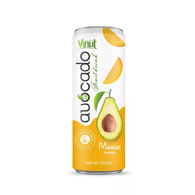 320ml Canned Avocado fruit Juice drink with mango juice