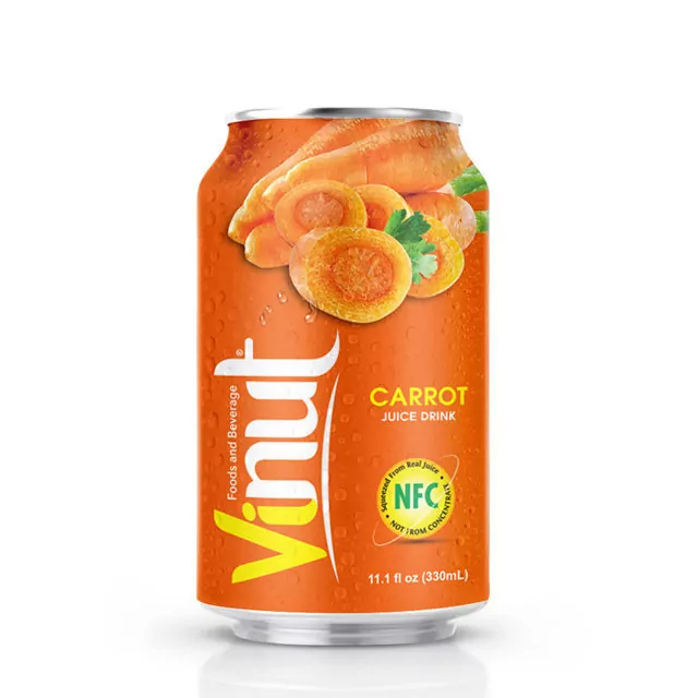 330ml VINUT Canned Carrot juice drink