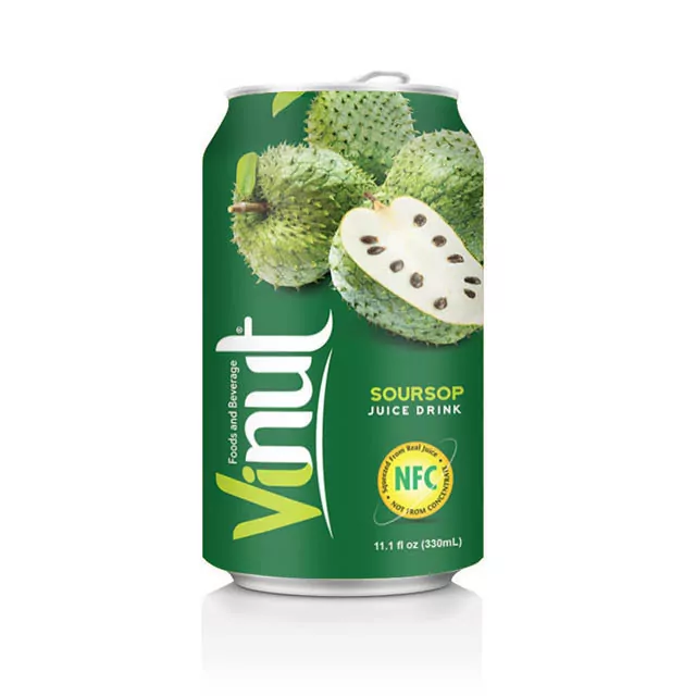 330ml Canned Fruit Juice Soursop Juice Drink Supplier
