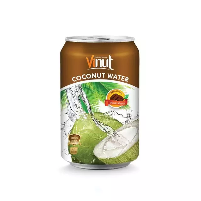 330ml VINUT Premium Canned Coconut water with Coffee flavour