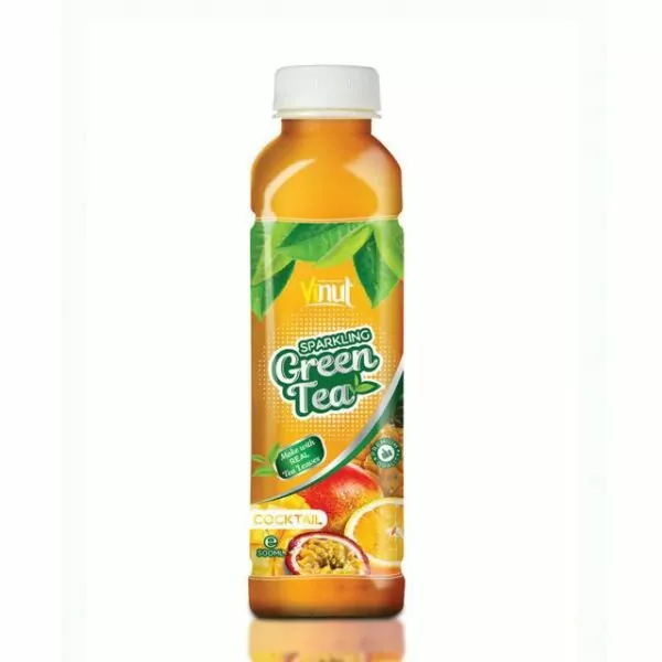 500ml VINUT Premium Sparkling water Green tea with Cocktail flavour