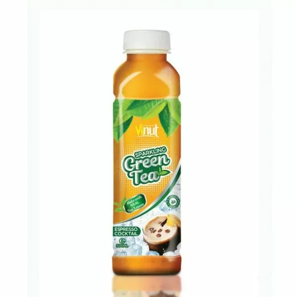 500ml VINUT Premium Sparkling water Green tea with Espresso Cocktail flavor