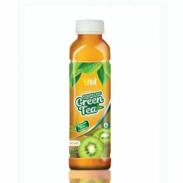 500ml VINUT Premium Sparkling water Green tea with Kiwi flavor