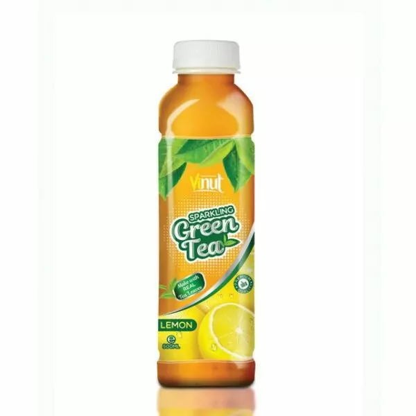 500ml VINUT Premium Sparkling water Green tea with Lemon flavor