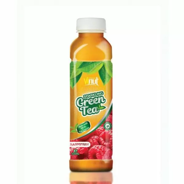 500ml VINUT Premium Sparkling water Green tea with Raspberry flavor