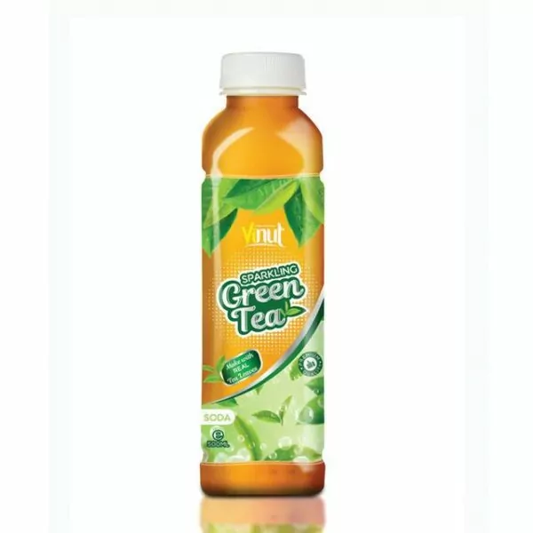 500ml VINUT Premium Sparkling water Green tea with Soda flavor