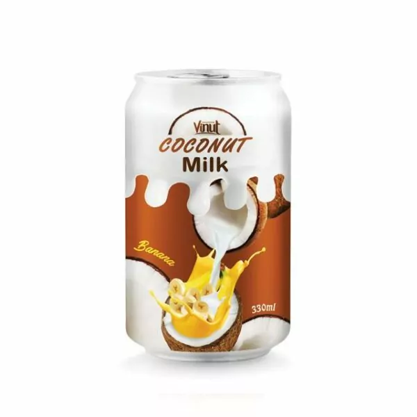 330ml VINUT Canned Coconut milk with Banana flavor