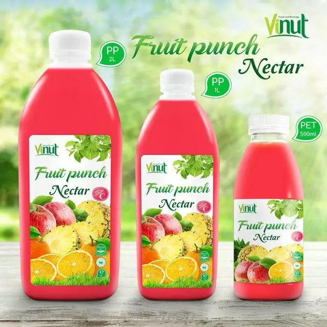 Bottle Fruit Punch Juice Drink Nectar