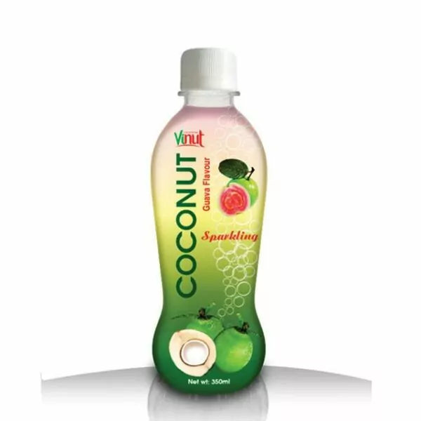 350ml VINUT Bottle Coconut water sparkling with guava Flavour