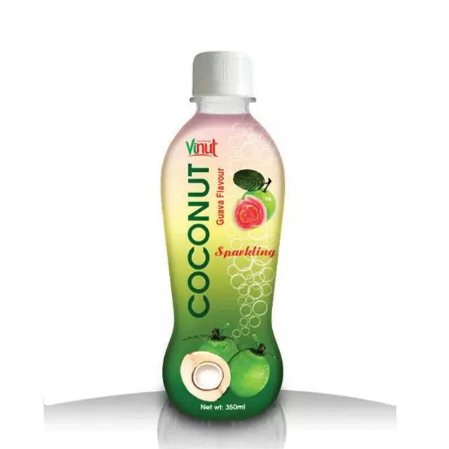 350ml VINUT Bottle Coconut water sparkling with guava Flavour
