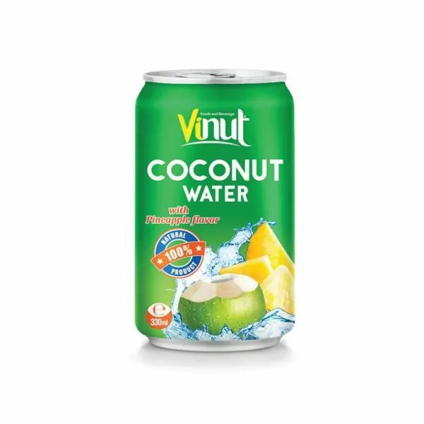 330ml VINUT Coconut water with Pineapple flavor