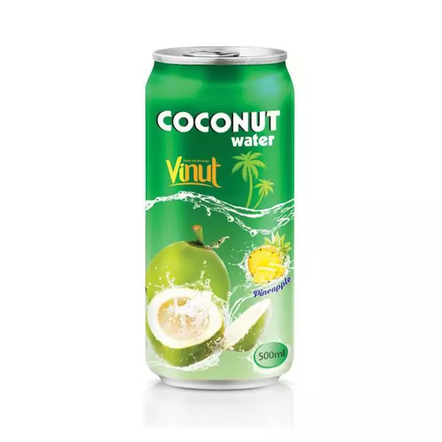 500ml VINUT Coconut water with pineapple flavor