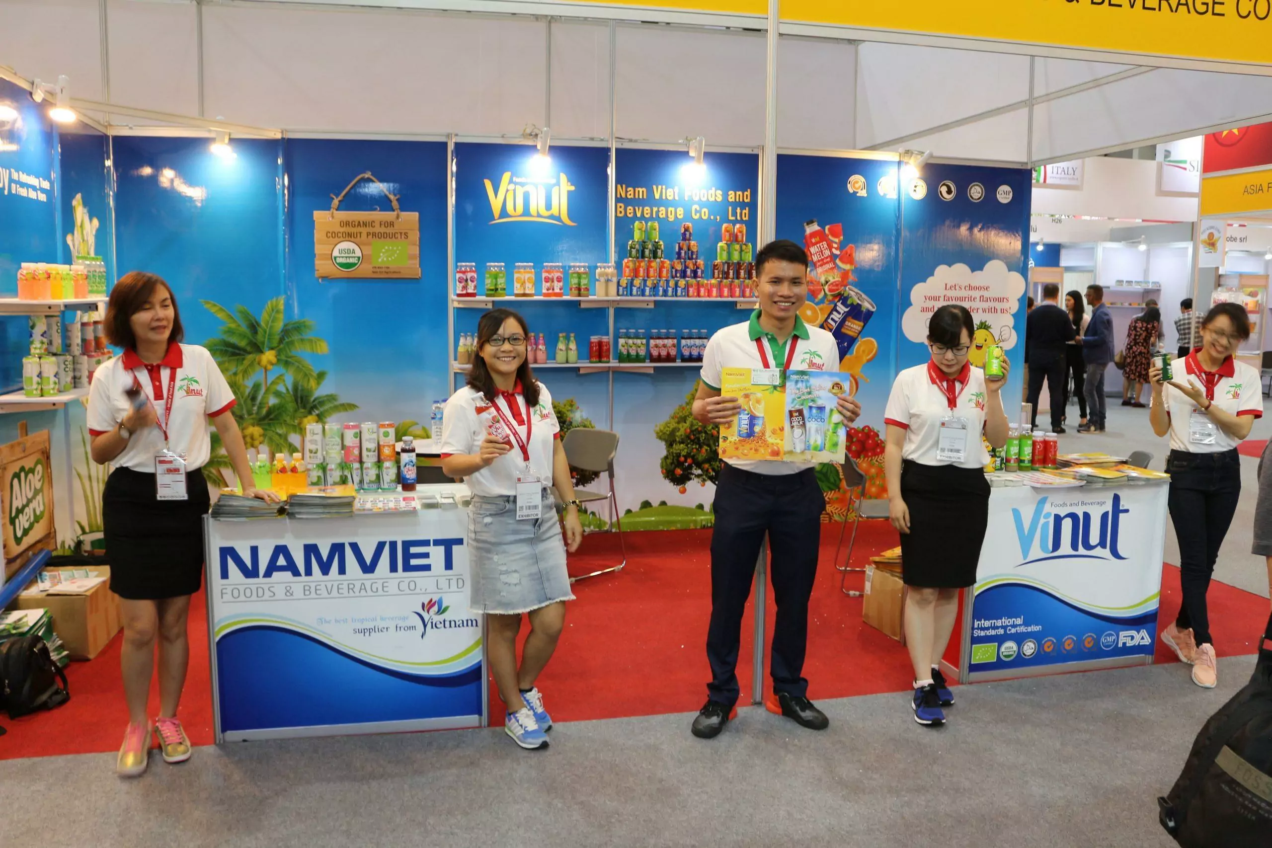 Nam Viet ( VINUT brand) at Thaifex WORLD OF FOOD ASIA 1 NAM Viet VINUT beverage Thaifex 2018 9 scaled