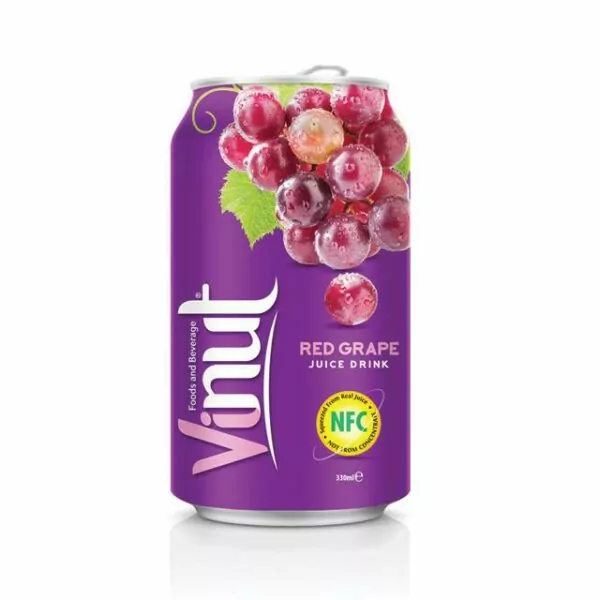 330ml VINUT Canned Fruit Juice Red Grape juice drink