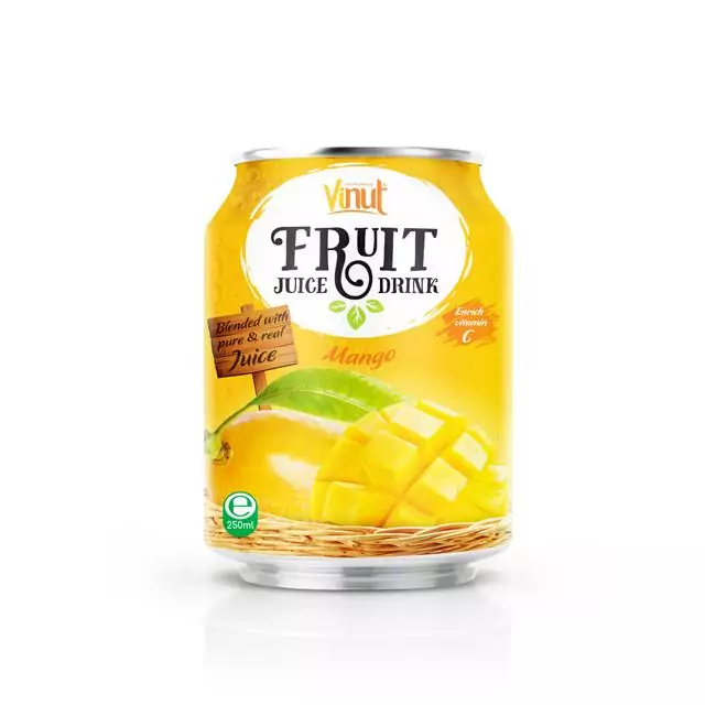 VINUT Canned Mango Juice 250ml Pack of 24