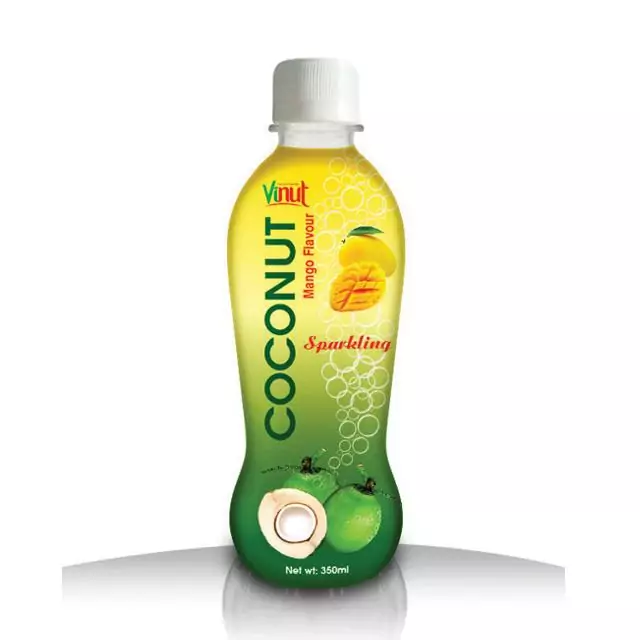 350ml VINUT Bottle coconut water sparkling mango flavour