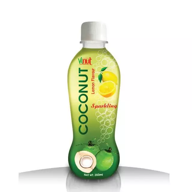 350ml VINUT Sparkling coconut water with lemon flavour