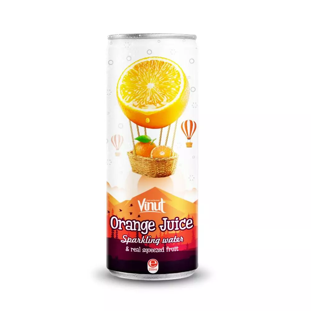 250ml VINUT Sparkling Orange Juice water