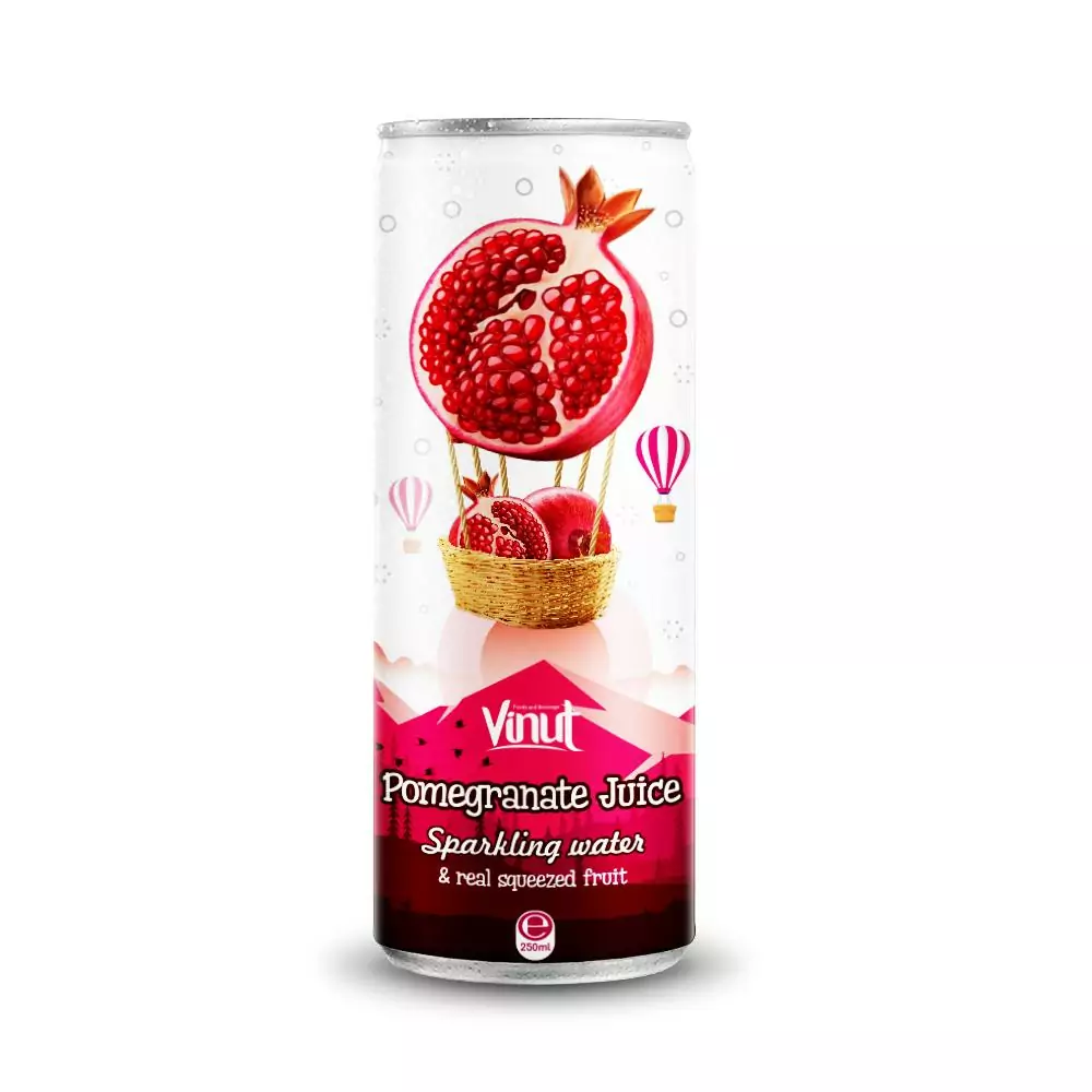 250ml VINUT Sparkling Pomegranate Juice water