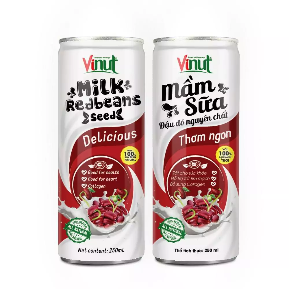 250ml VINUT Canned Red beans seed Milk