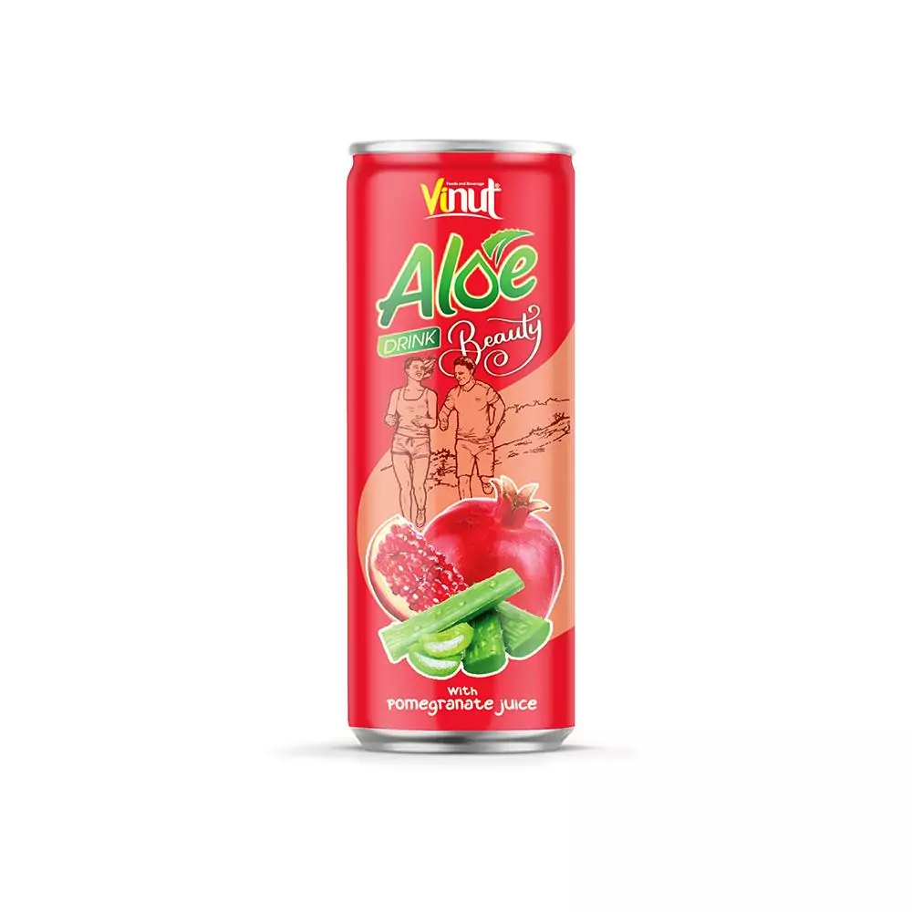 250ml VINUT Beauty Aloe vera drink with Pomegranate juice