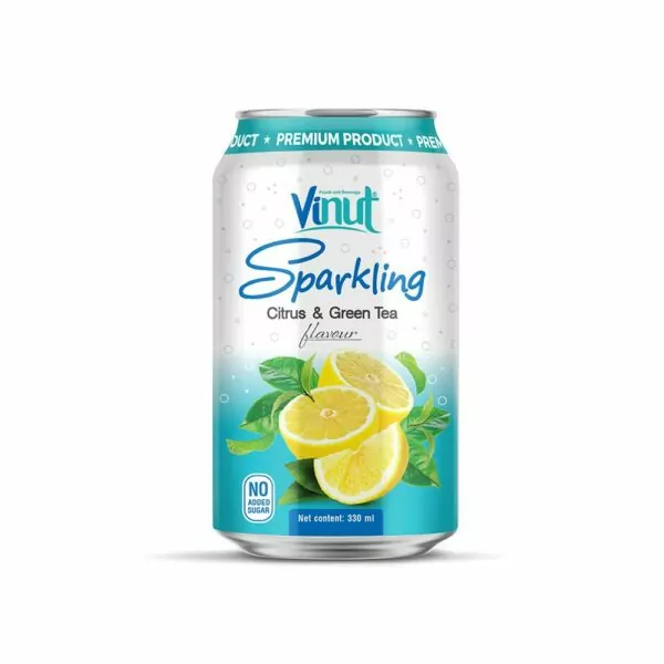 330ml VINUT Sparkling Citrus & Green tea No Added Sugar