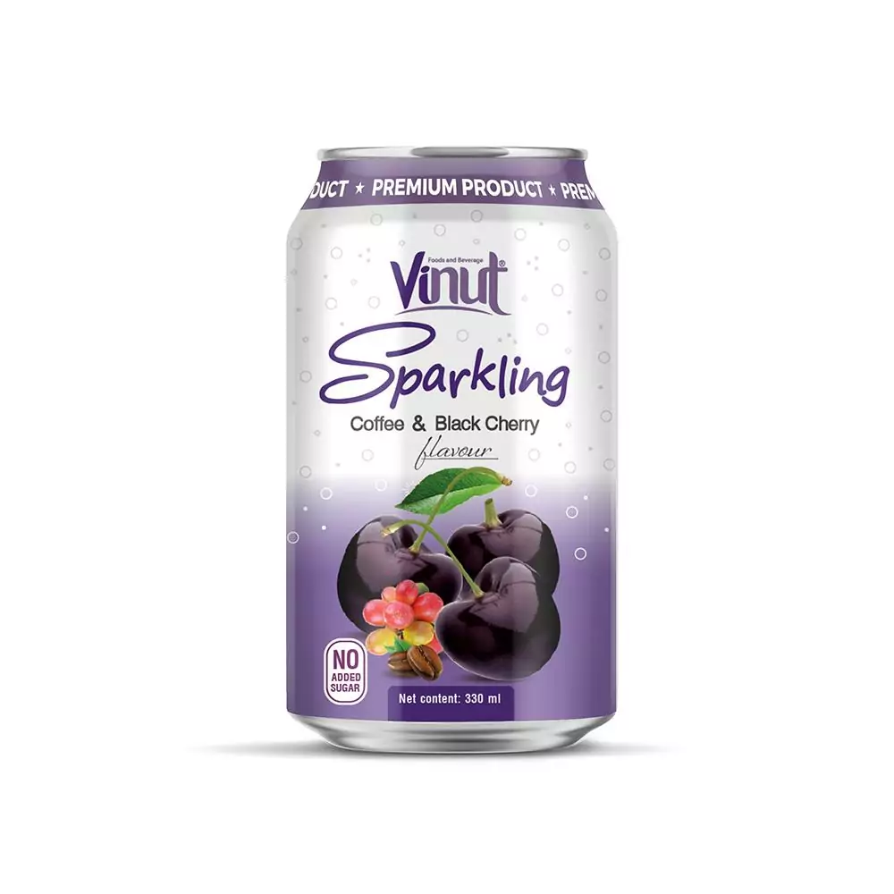 330ml VINUT Sparkling Coffee & Black Cherry No Added Sugar