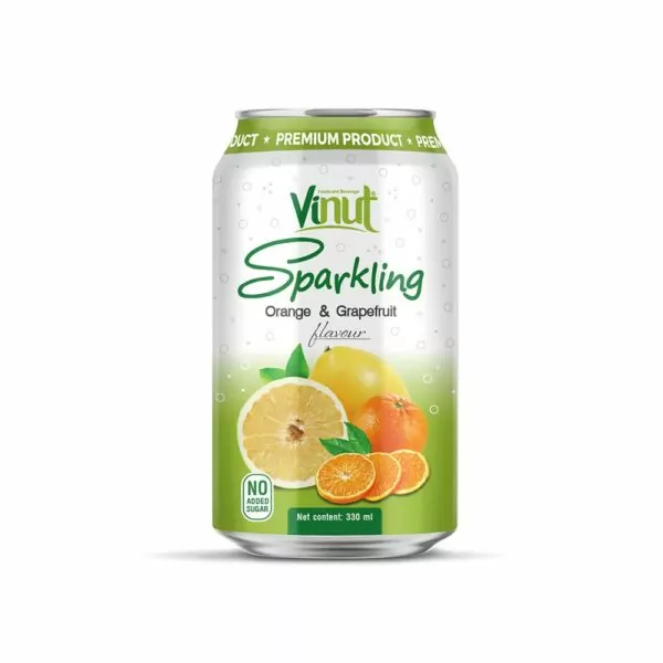 330ml VINUT Sparkling Orange & Grapefruit No Added Sugar