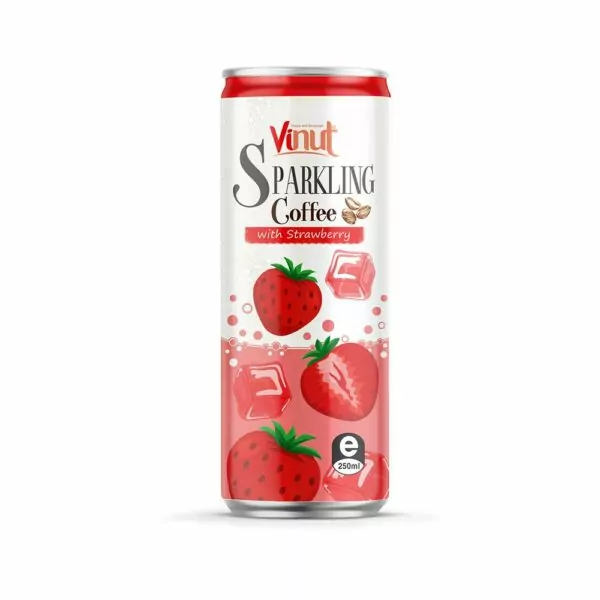 250ml VINUT Coffee Sparkling water with Strawberry