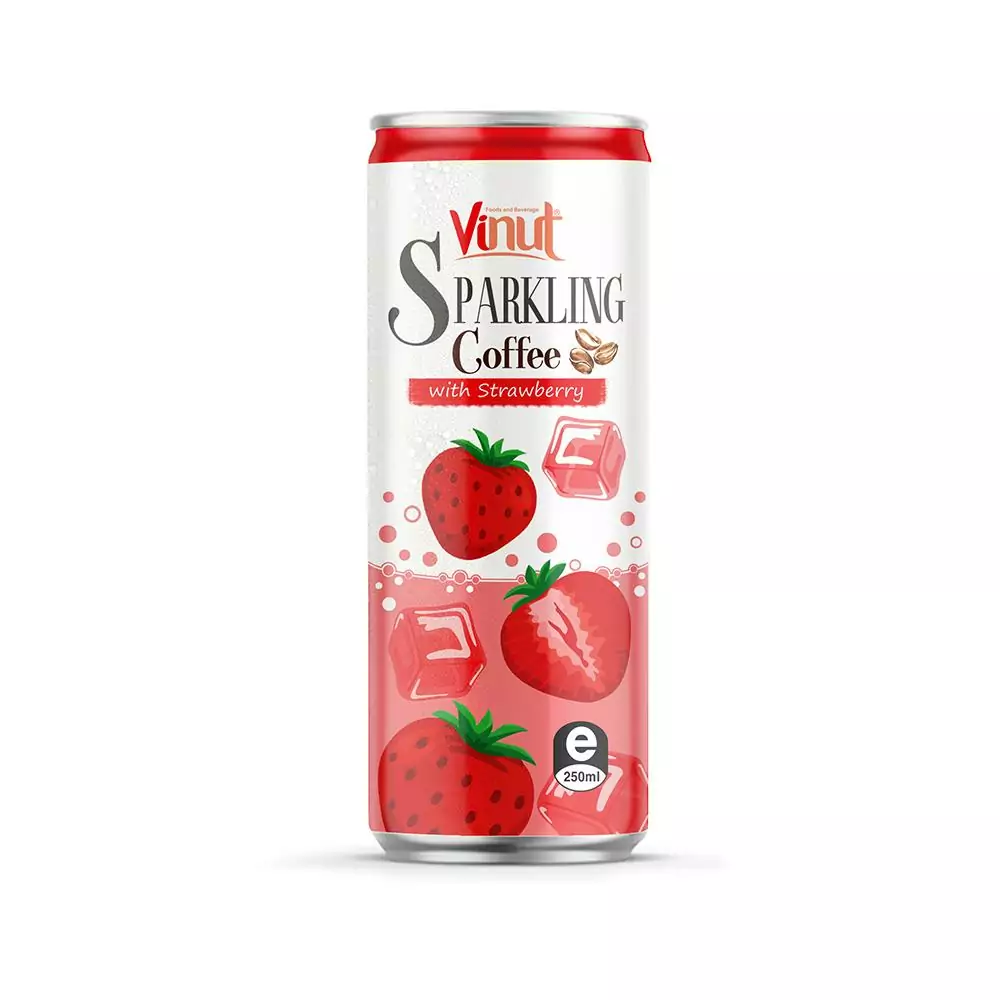 250ml VINUT Coffee Sparkling water with Strawberry