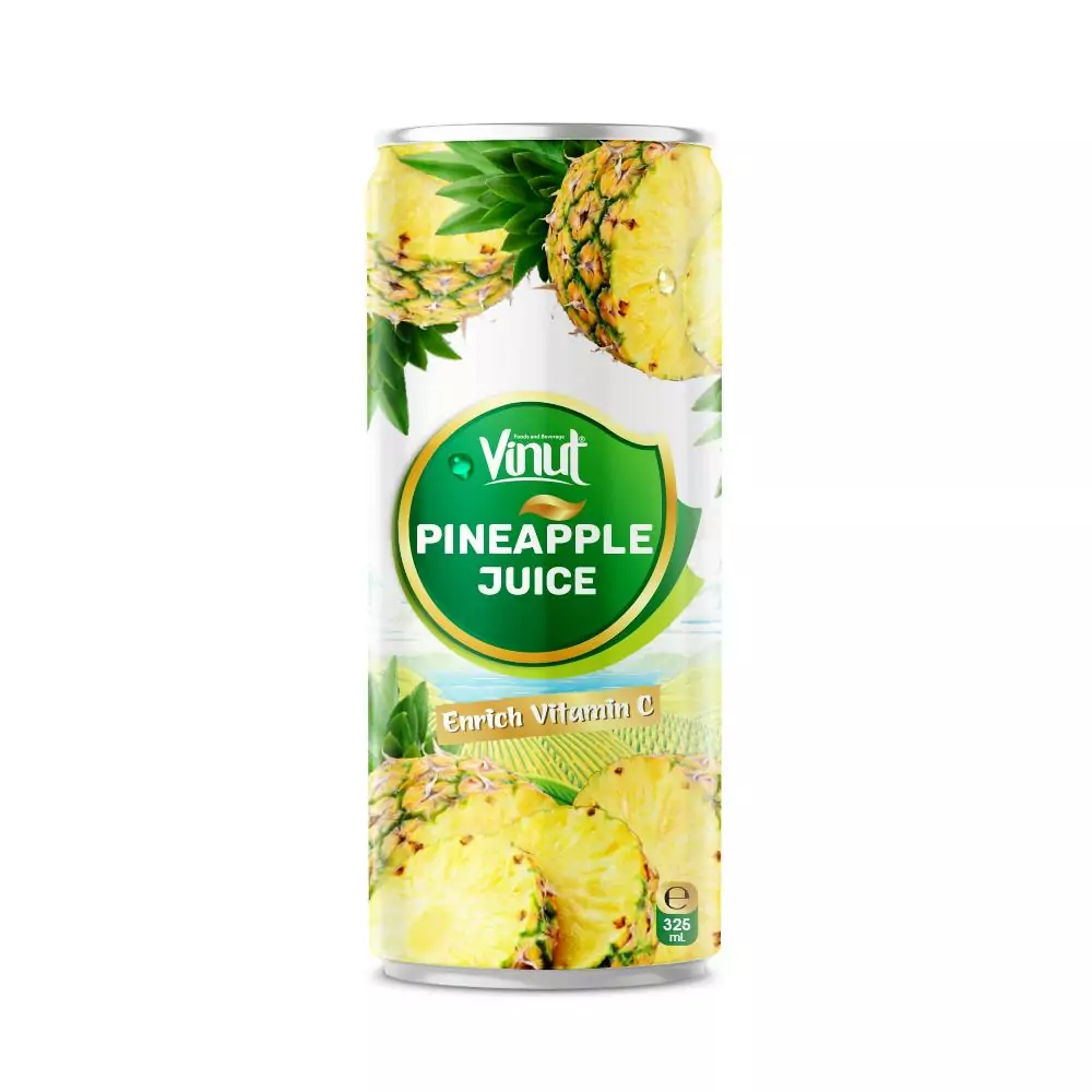 325ml VINUT Pineapple Juice enrich Vitamint C