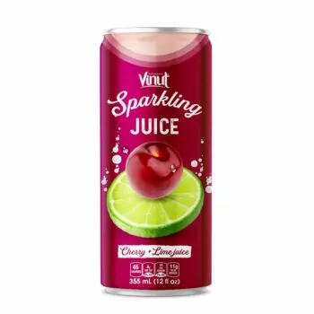 12 fl oz VINUT Cherry & Lime Juice Sparkling water