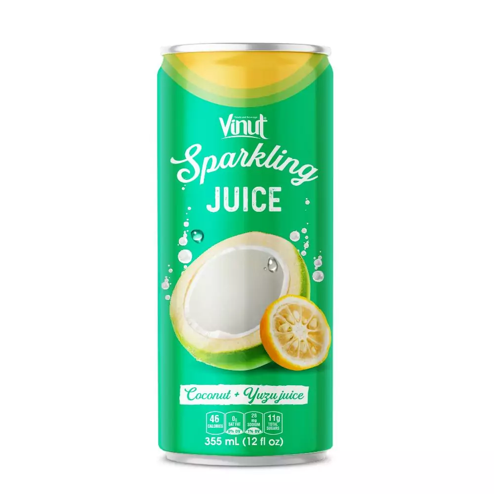 12 fl oz VINUT Coconut & Yuzu Juice Sparkling water