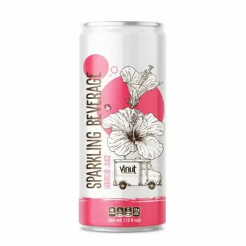 12 fl oz VINUT Sparkling Hibiscus flower Juice