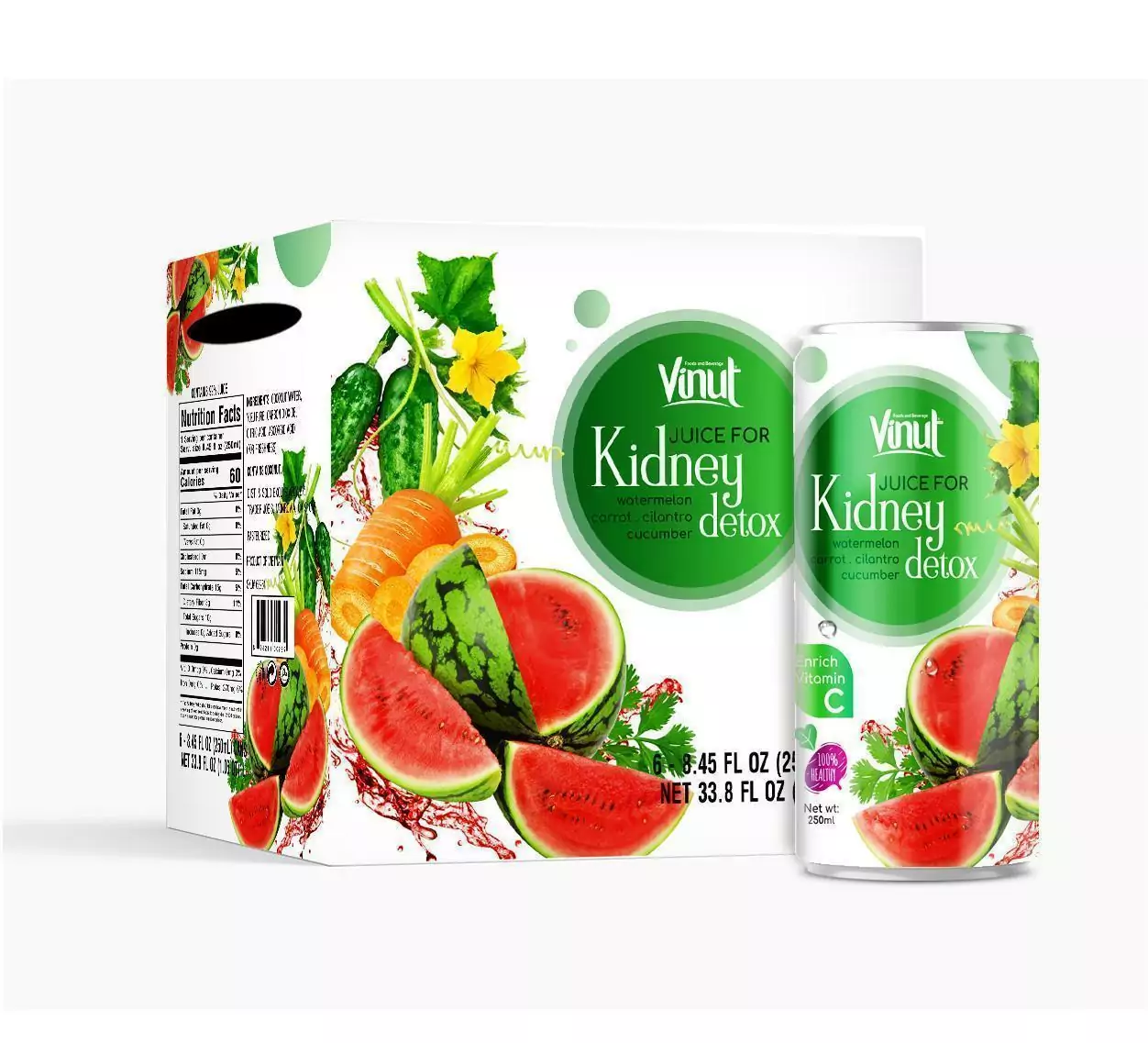 13 250ml VINUT Vegetable Juice for Kidney detox - Image 2