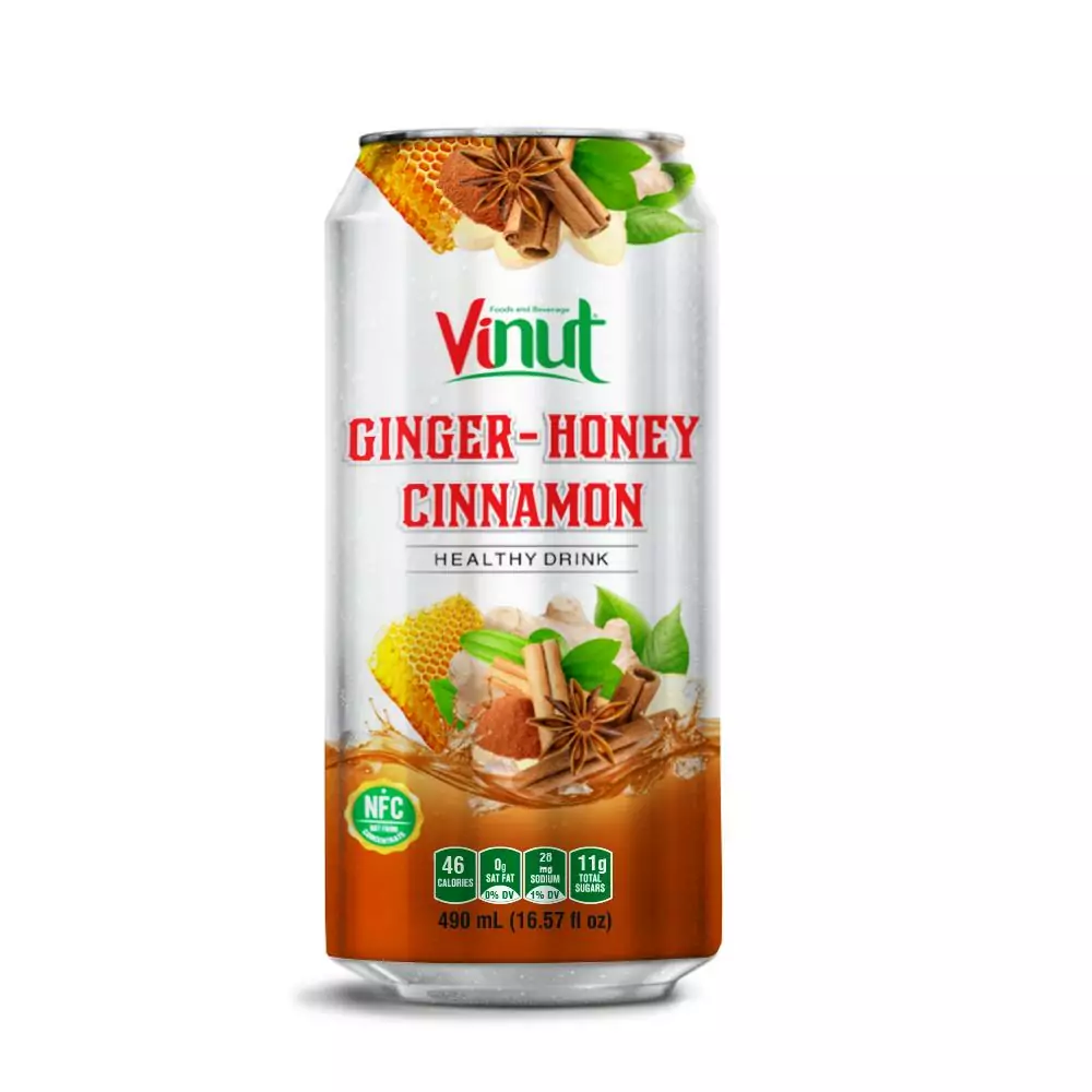 16.57 fl oz VINUT Ginger juice with Honey Cinnamon