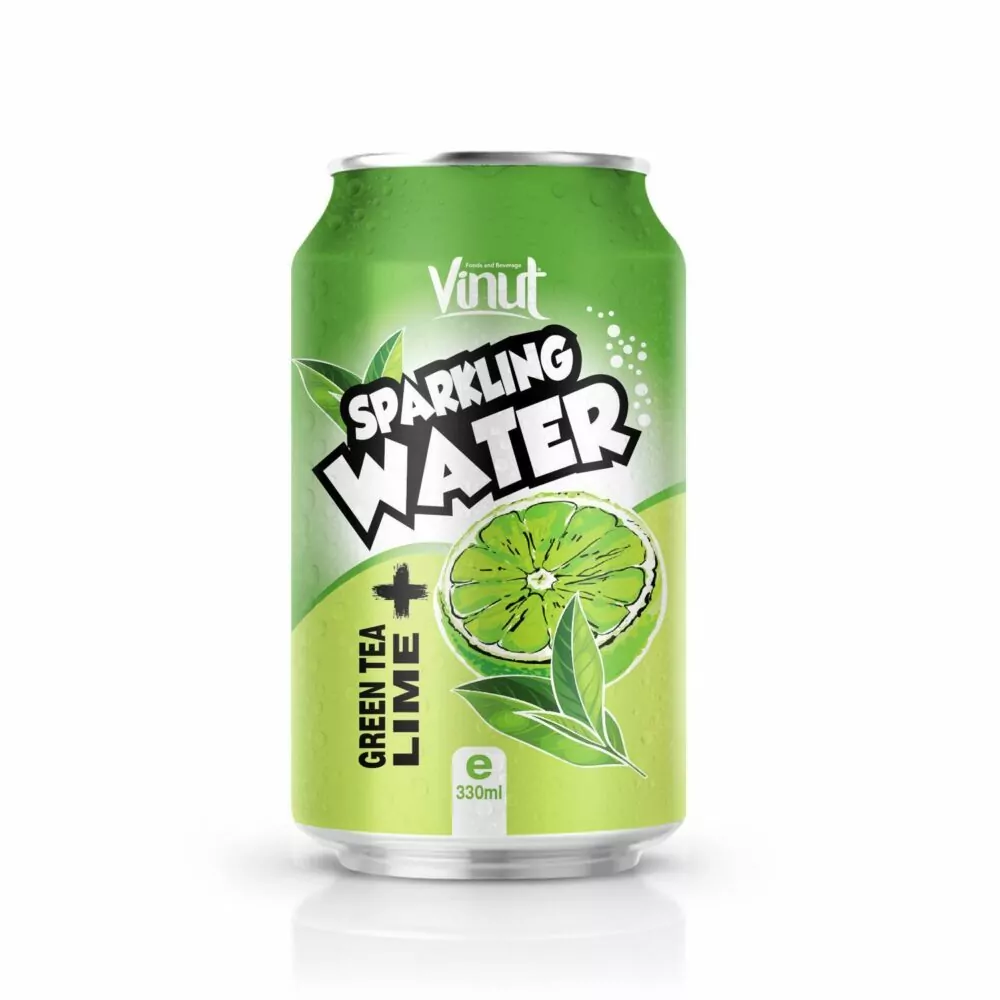 330ml VINUT Green tea Lime Sparkling water 3
