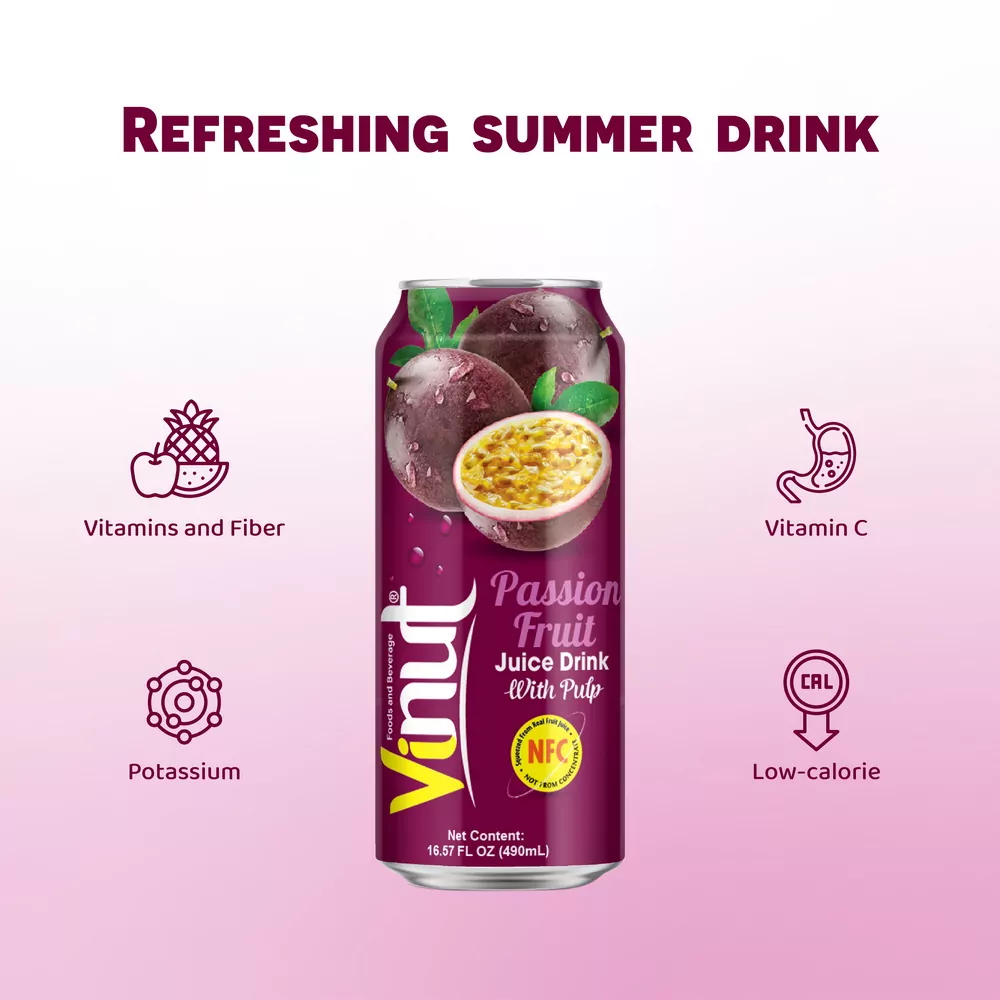 Passion Fruit Juice with Pulp 490ml 02