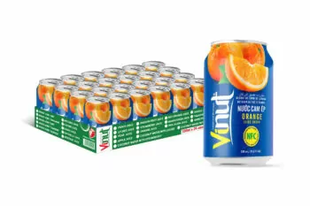 330ml VINUT Canned Fresh Orange Juice drink - Image 2